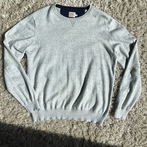 Faherty Cashmere Blend Crewneck Sweater Gray